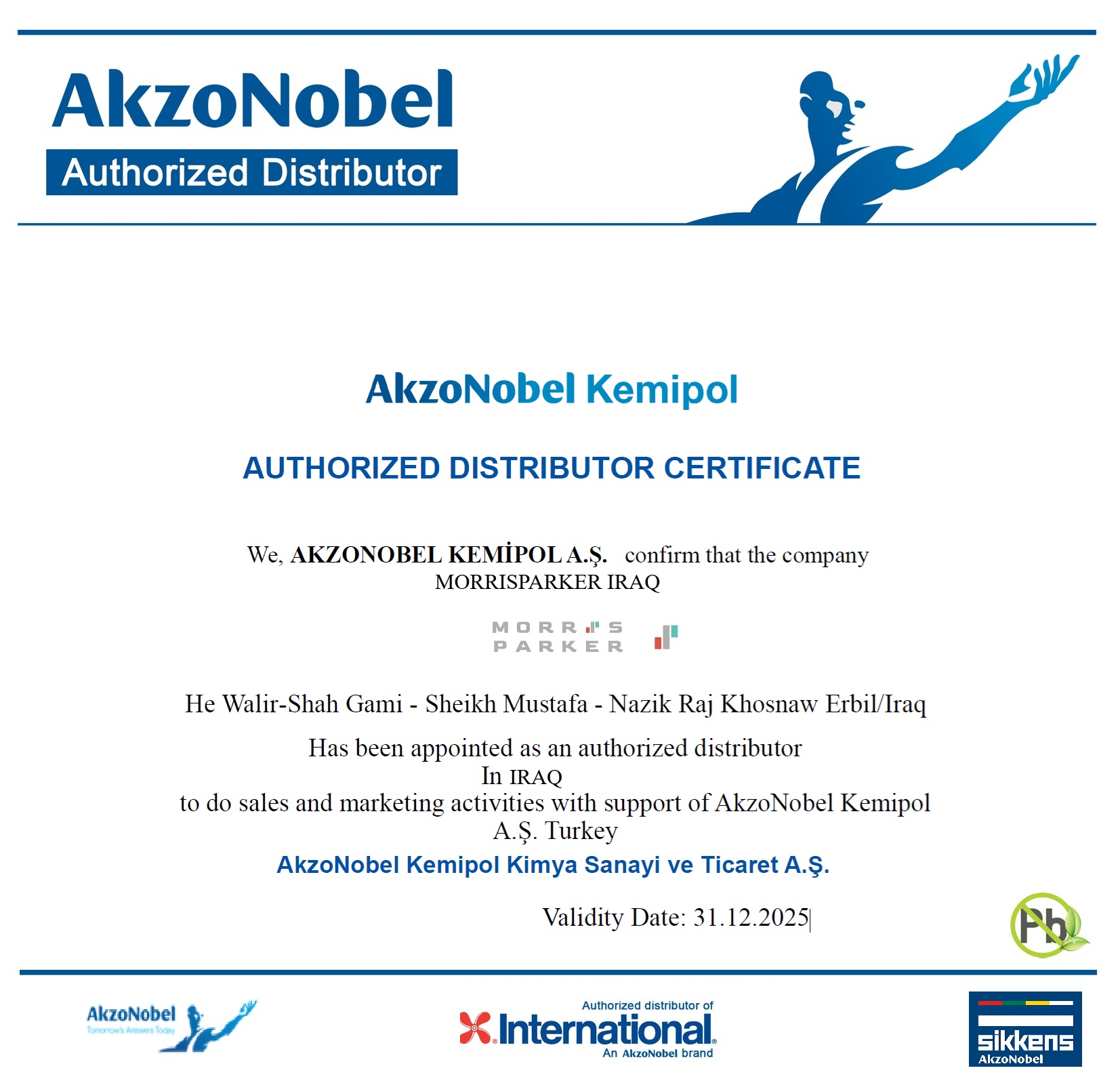 AkzoNobel IRAQ Authorized Distributur